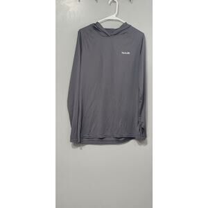 Telaleo Mens long sleeve hooded shirt Size Large